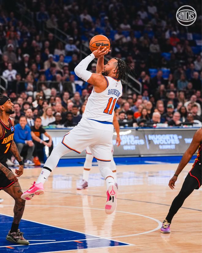 布伦森爆发唐斯关键三分 尼克斯主场力克老鹰